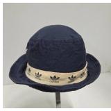 Adidas Navy Bucket Hat With Trefoil Band