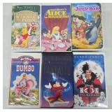Disney VHS Tapes Featuring Classic Films