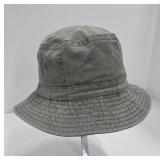 Gray Cotton Bucket Hat