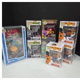 Funko Pop Figures and X-Men Comic Cover Display