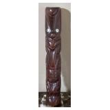 Carved Wood Maori-Style Figure