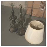 Metal Table Lamps With Fabric Shades