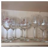 Marked Wine Glasses with Winery Logos