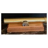 Brass Kaleidoscope With Wooden Stand