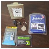 Travel Accessories and Timex Clock