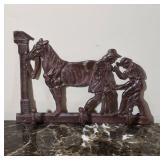 Cast Iron Equestrian Scene Wall Hook