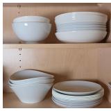 White Ceramic Dinnerware Collection
