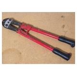 Red Steel Bolt Cutters With Rubber Handles