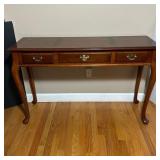 Cherry Console Table With Brass Handles