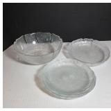 Pressed Glass Bowls and Plates