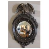 Convex Wall Mirror With Eagle Motif