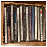 Music CDs in Wooden Crate