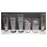 Budweiser and Busch Beer Glasses