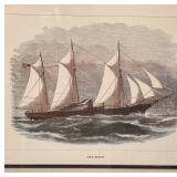 Framed Nautical Print of Ship Huron