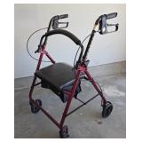 Aluminum Rollator Walker With Seat