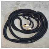 Expandable Black Garden Hose with Brass Fittings