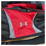 Under Armour Red and Black Duffel Bag