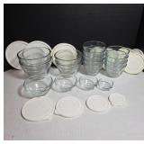 Pampered Chef Glassware with Lids