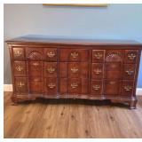 Wooden Sideboard With Brass Hardware