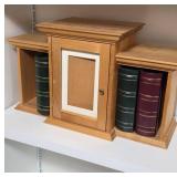 Wood Cabinet With Storage Binders