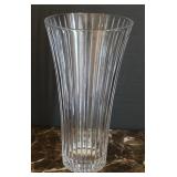 Clear Fluted Glass Vase