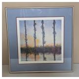 Framed Print of Monet's Poplars