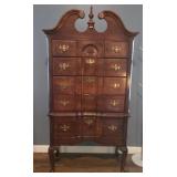 Queen Anne Style Mahogany Highboy
