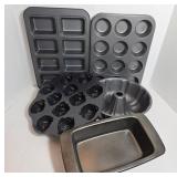 Nonstick Bakeware Assortment, Various Shapes