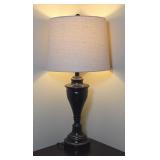 Black Metal Table Lamp With Shade