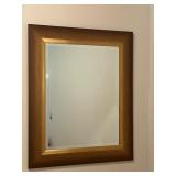 Wood-Framed Rectangular Mirror