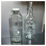 Glass Bottles With Embossed Designs