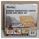 Huxley Bamboo Cheese Board with Knives