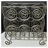 Steel Wire Scrollwork Wine Rack