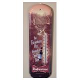 Budweiser Metal Wall Thermometer