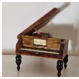 Wooden Piano Music Box with Song Feature