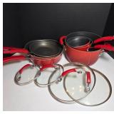 Rachael Ray Nonstick Red Cookware Set