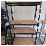 Metal Shelving Unit With Composite Shelves