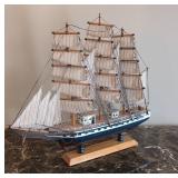Handmade Wooden Sailing Ship Model