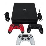 Sony PS4 Pro Console With Controllers