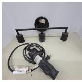 Black Metal Wall-Mounted Light Fixture