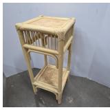 Rattan Stand With Two Tiers