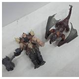 Fantasy Warrior and Dragon Figures for RPG