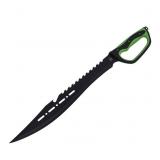 Black Blade Machete With Green Handle
