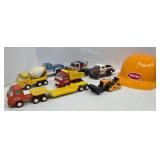 Tonka Toy Vehicles and Helmet