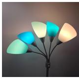 Modern Multicolor Torchiere Floor Lamp