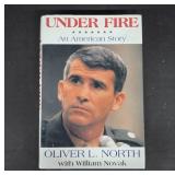 Signed Oliver North Under Fire Hardcover