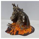 Dragon Figurine with Lava Base