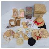 Miniature Hats and Wicker Accessories