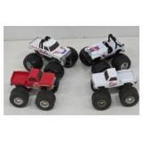 Toy Monster Trucks with Rubber Tires