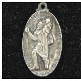 Sterling Silver .925 St Christopher Medal